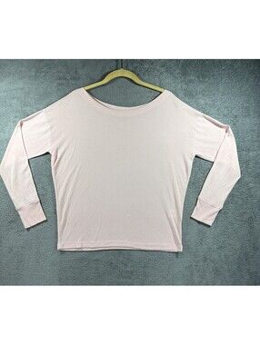 Lucky Brand Womens Light Pink Long Sleeve Pullover Knit Shirt Top